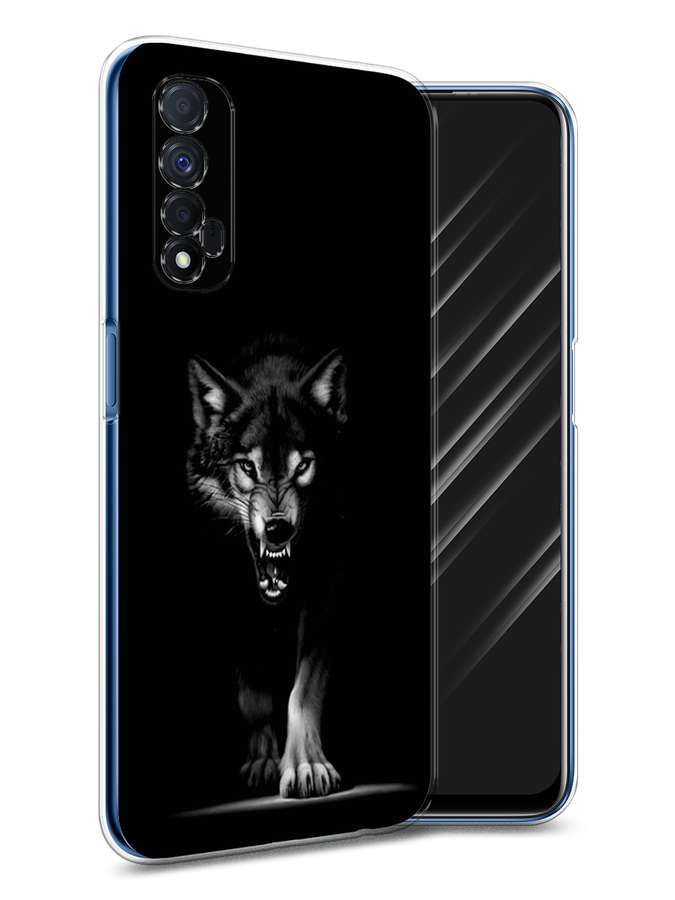 

Чехол Awog на Realme 7 "Волк выходит из ночи", Разноцветный, 254150-1