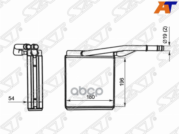 

Радиатор Отопителя Салона Ford Focus 98-04 Sat Stfda43950 Sat арт. STFDA43950