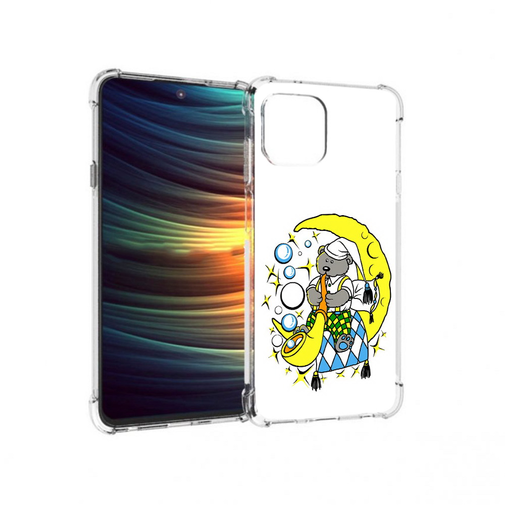 

Чехол MyPads Tocco для Motorola 20 Lite Сырная луна (PT227073.348.167), Прозрачный, Tocco