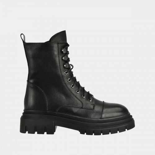 фото Ботинки женские versiya shop pf2004-k2448 черные 37 ru