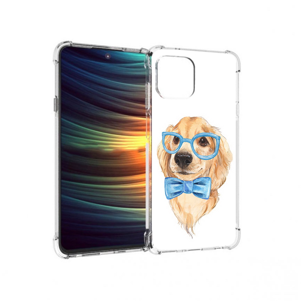 

Чехол MyPads Tocco для Motorola 20 Lite Собака интеллигент (PT227073.348.159), Прозрачный, Tocco