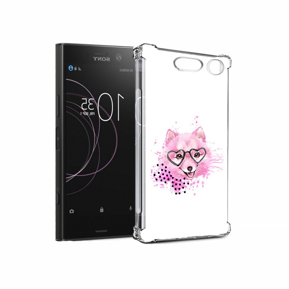 

Чехол MyPads Tocco для Sony Xperia XZ1 розовый волченок (PT77229.221.585), Прозрачный, Tocco
