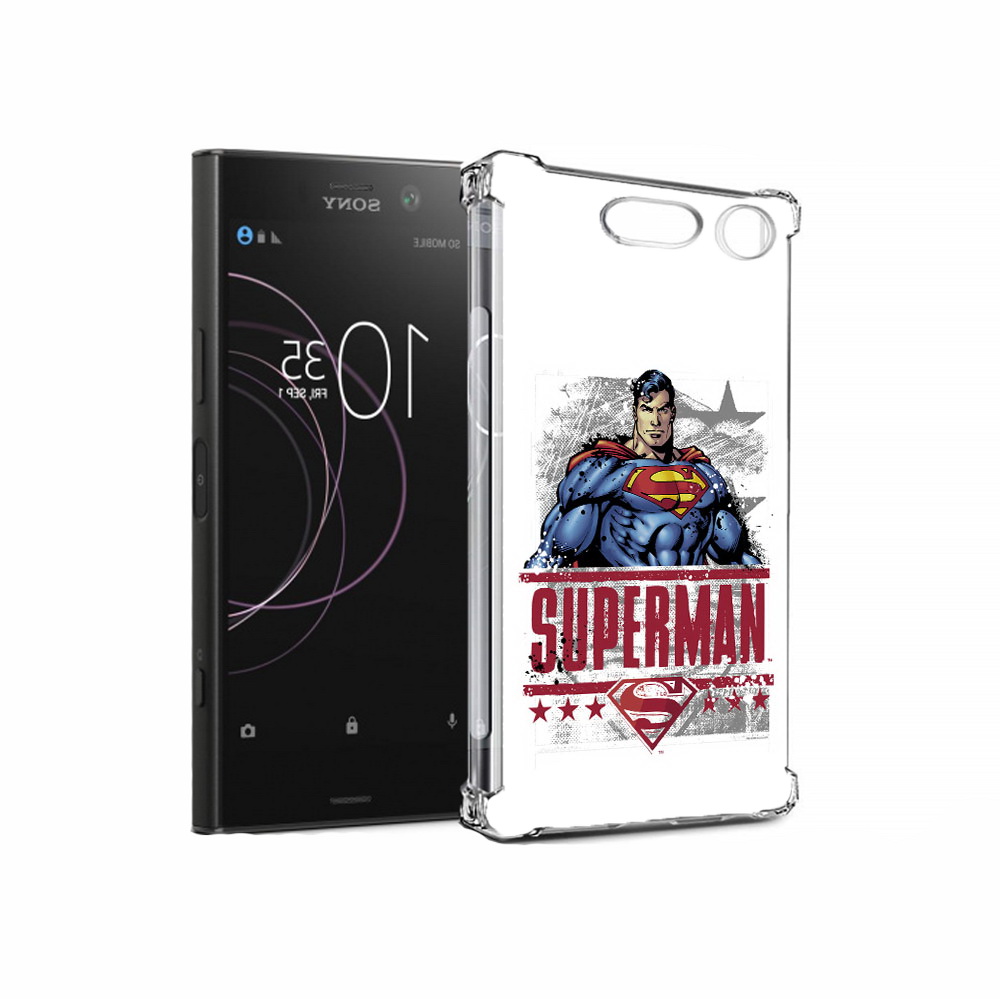 

Чехол MyPads Tocco для Sony Xperia XZ1 рисунок супермен (PT77229.221.583), Прозрачный, Tocco