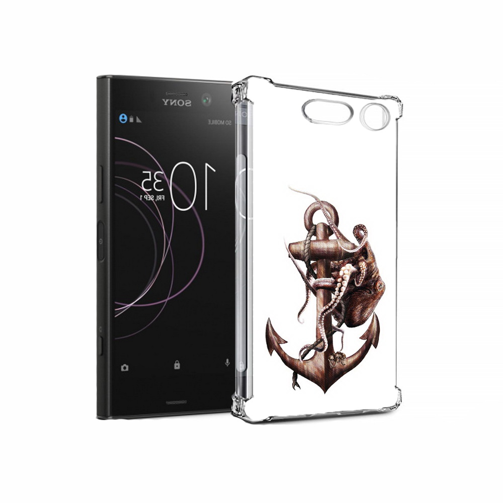 

Чехол MyPads Tocco для Sony Xperia XZ1 ржавый якорь (PT77229.221.579), Прозрачный, Tocco