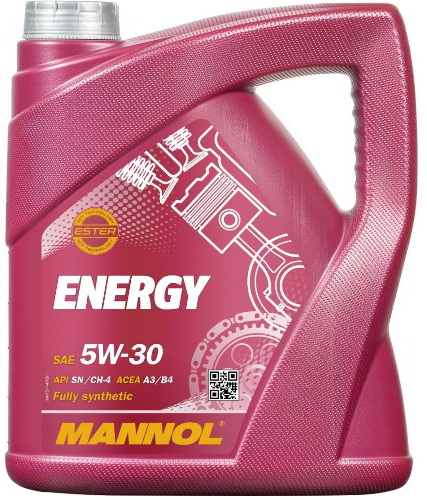 

Моторное масло Mannol Energy 5w30 Sl 4л