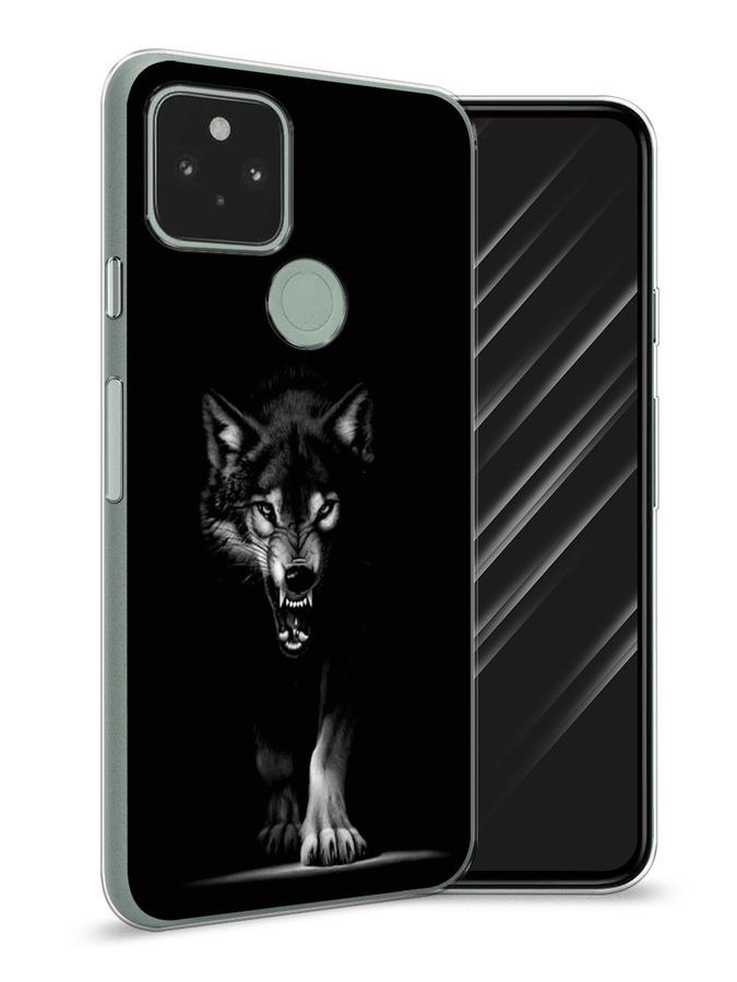 

Чехол Awog на Google Pixel 5A "Волк выходит из ночи", Разноцветный, 271050-1