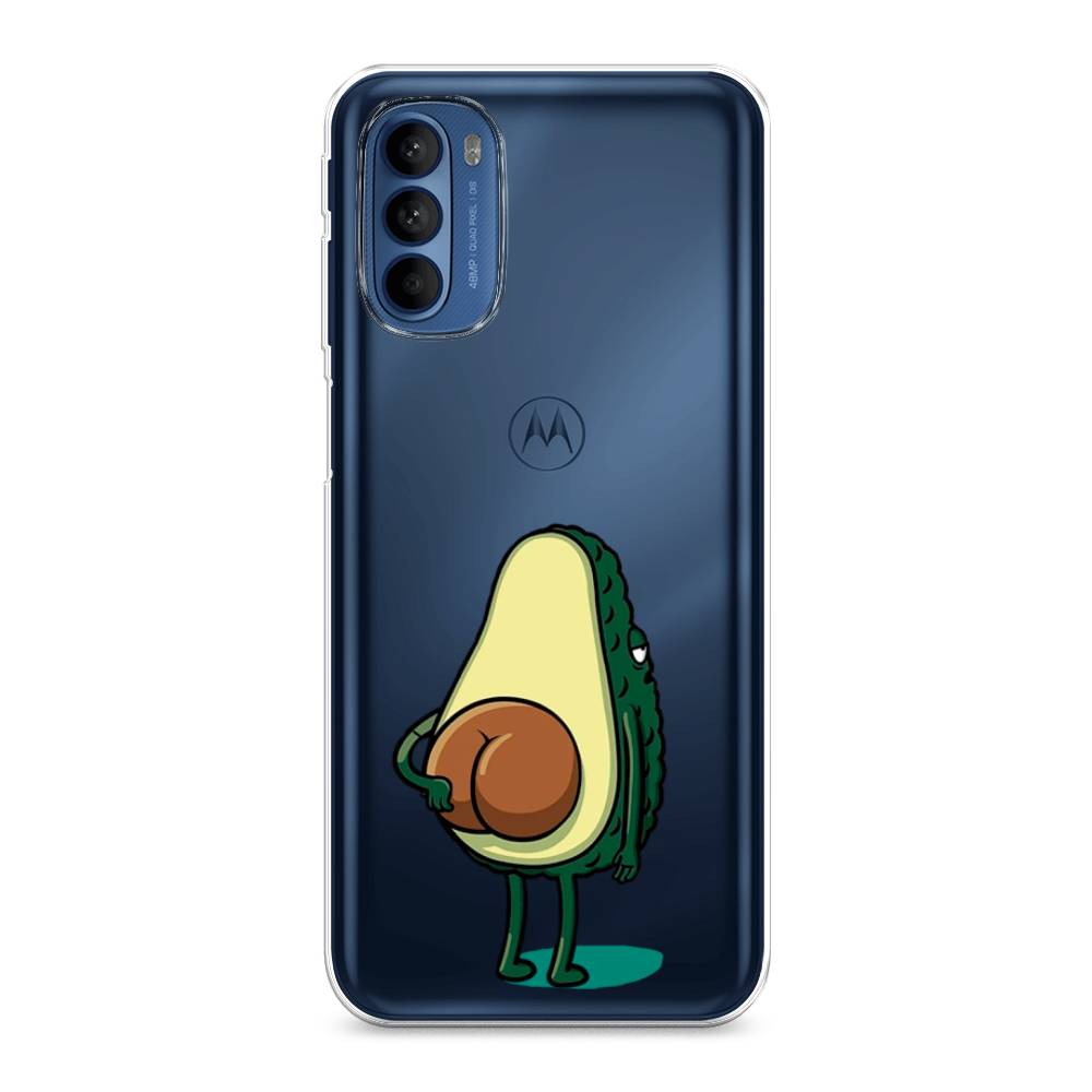 фото Силиконовый чехол "попа авокадо" на motorola moto g41 awog