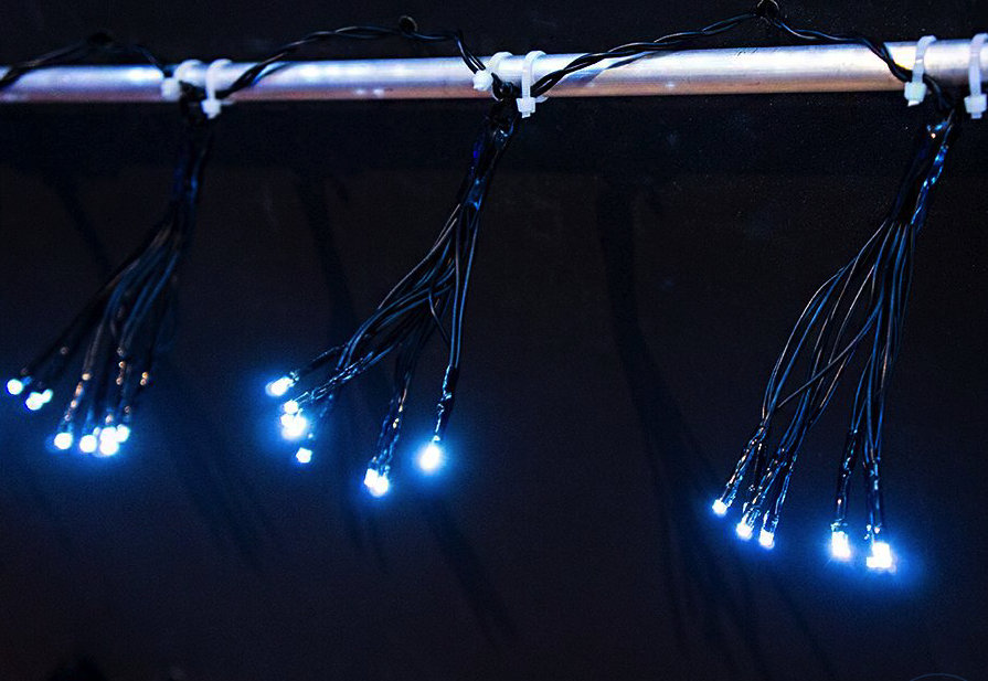 фото Новогодняя электрическая гирлянда kaemingk светодиодный букет 496080 12,5 м белый холодный