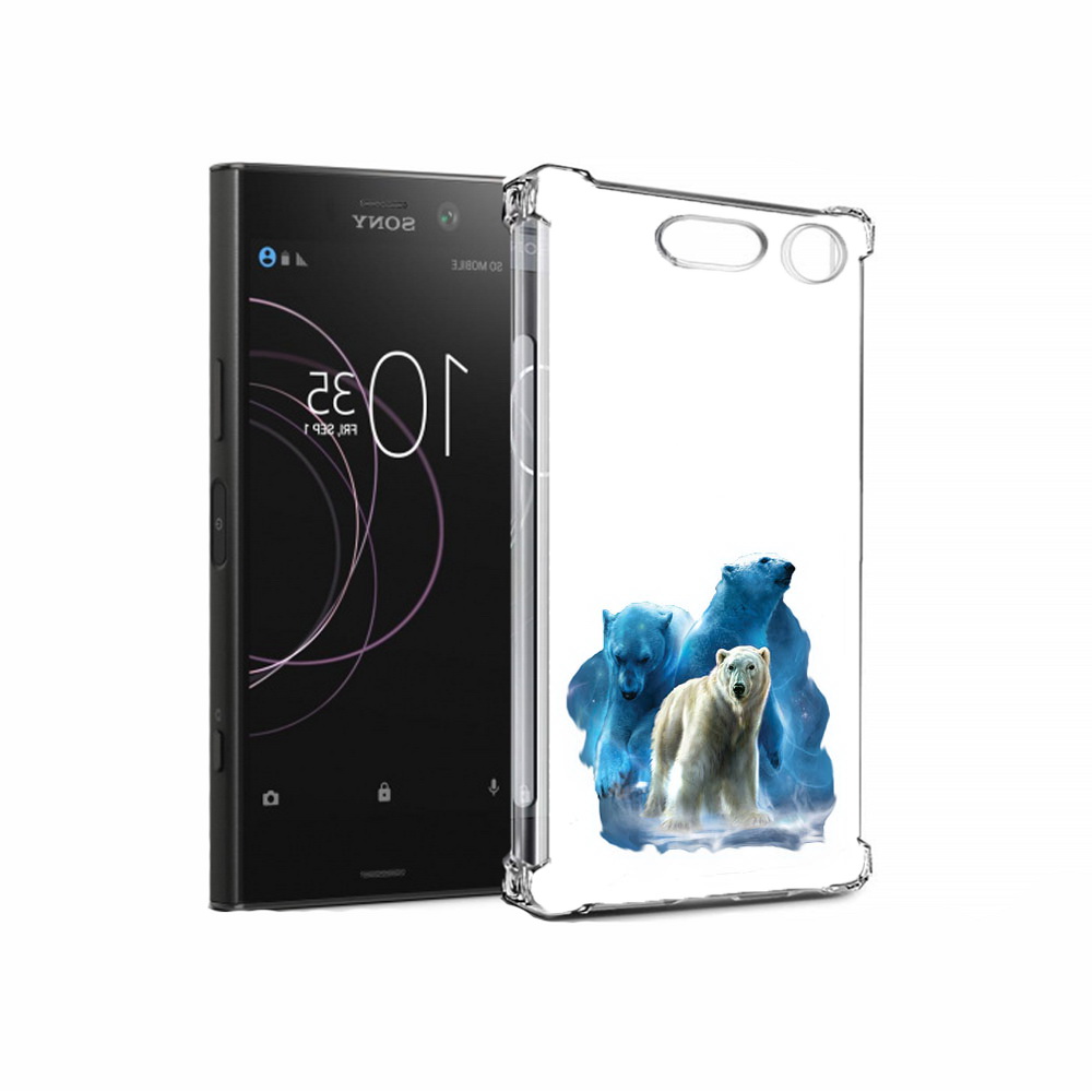 

Чехол MyPads Tocco для Sony Xperia XZ1 полярный медведь (PT77229.221.549), Прозрачный, Tocco