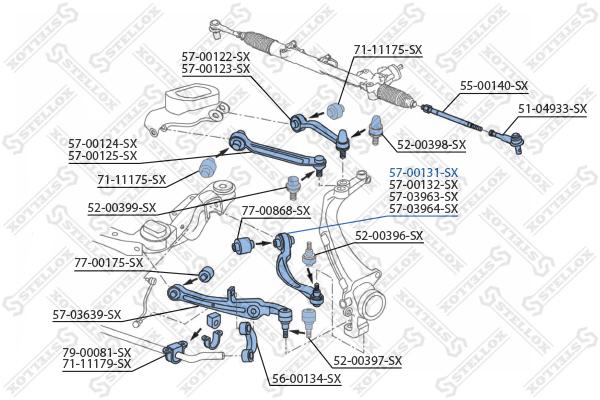 

рычаг подвески Stellox 5700131SX