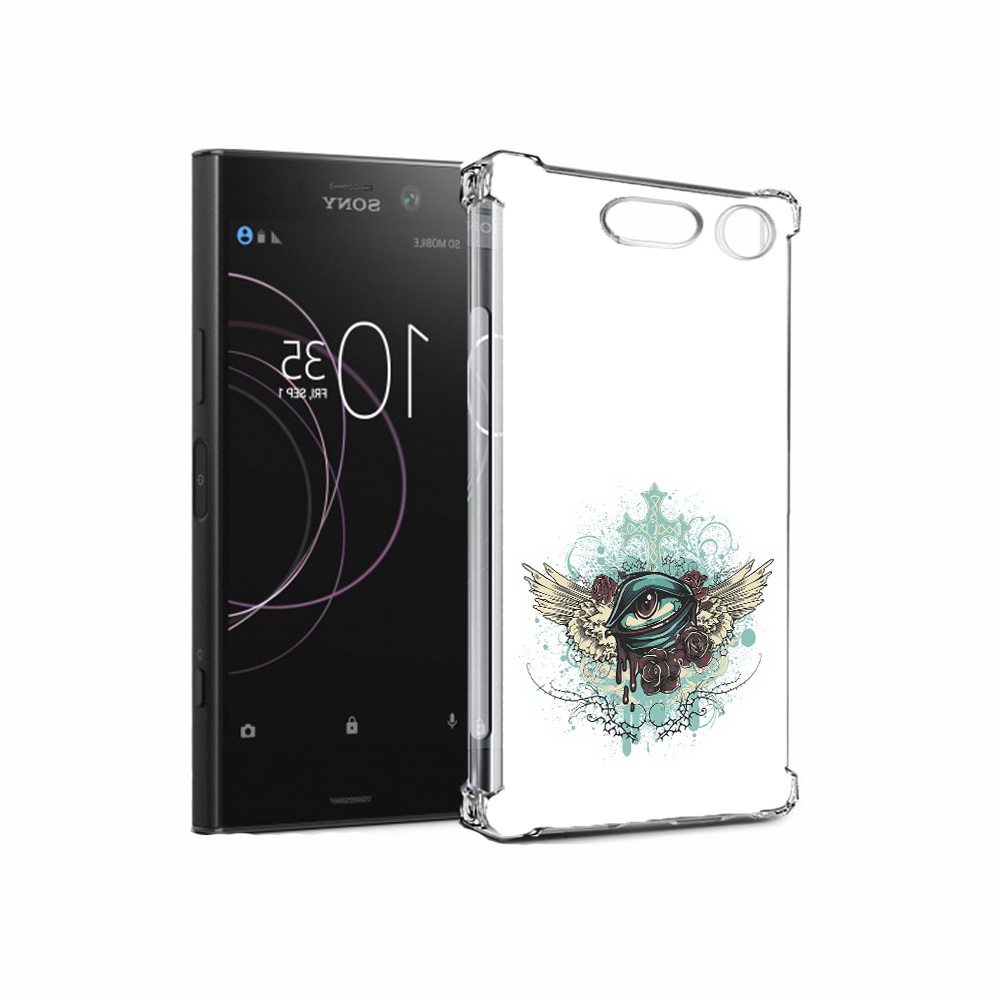 

Чехол MyPads Tocco для Sony Xperia XZ1 плачущий глаз с крыльями (PT77229.221.544), Прозрачный, Tocco