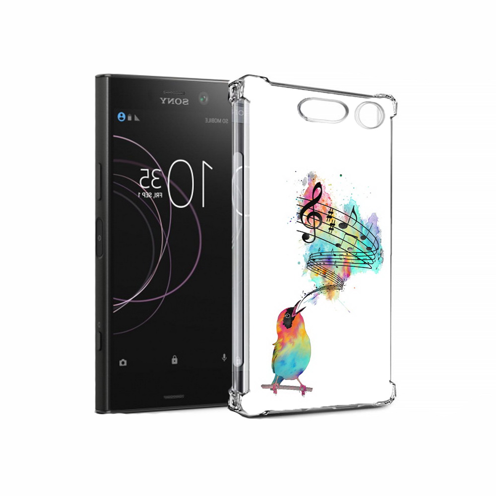 

Чехол MyPads Tocco для Sony Xperia XZ1 певчая птичка (PT77229.221.536), Прозрачный, Tocco
