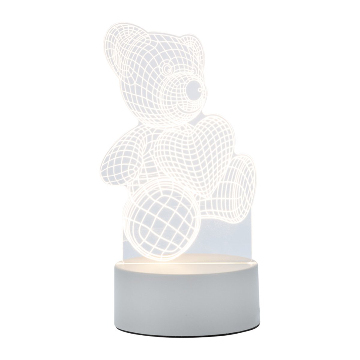 Ночник светодиодный Energy EN-NL-21 3D Медвежонок 5 В 17 x 14 см светильник led медвежонок с сердцем 19х10 пвх бокс