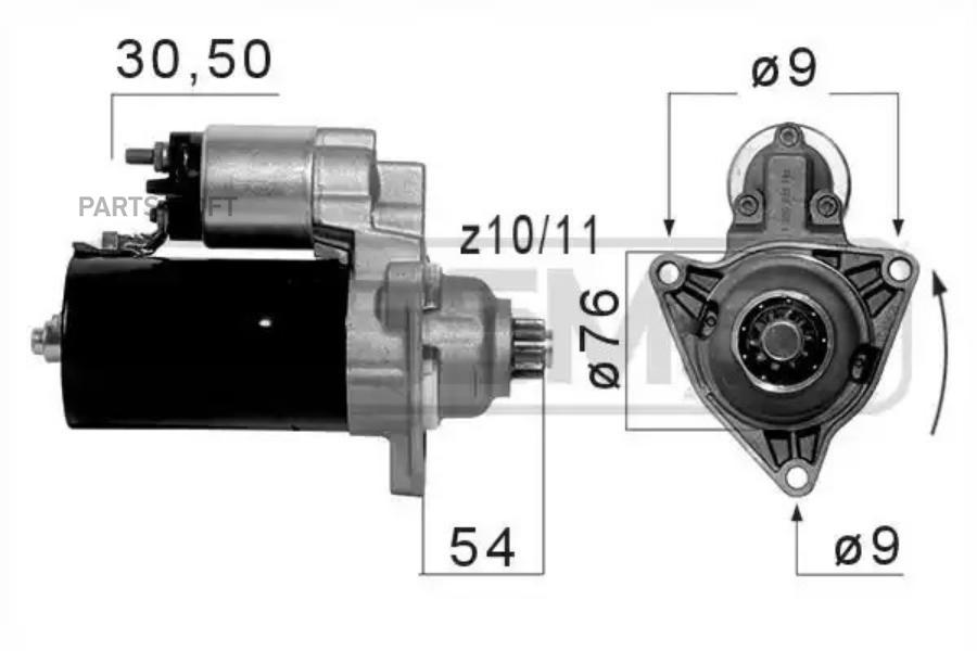 

Стартер vw t4 -03 2квт