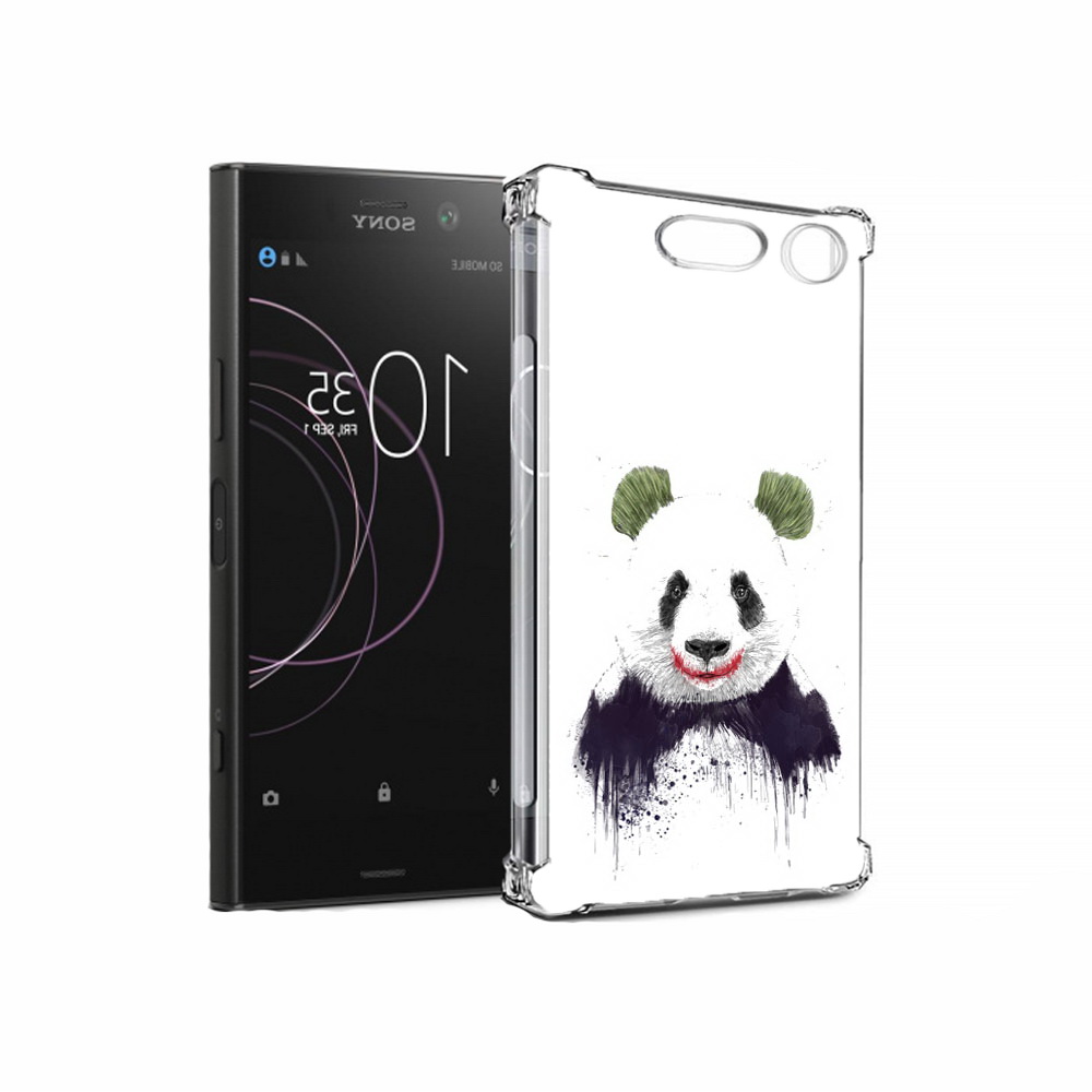 

Чехол MyPads Tocco для Sony Xperia XZ1 панда джокер (PT77229.221.533), Прозрачный, Tocco