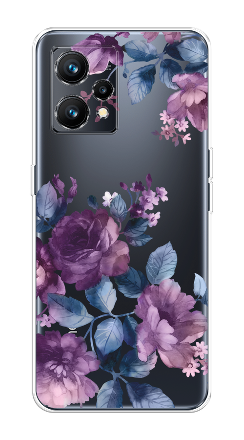 

Чехол на Realme 9 4G "Purple Blossoms", Синий;фиолетовый, 257250-1