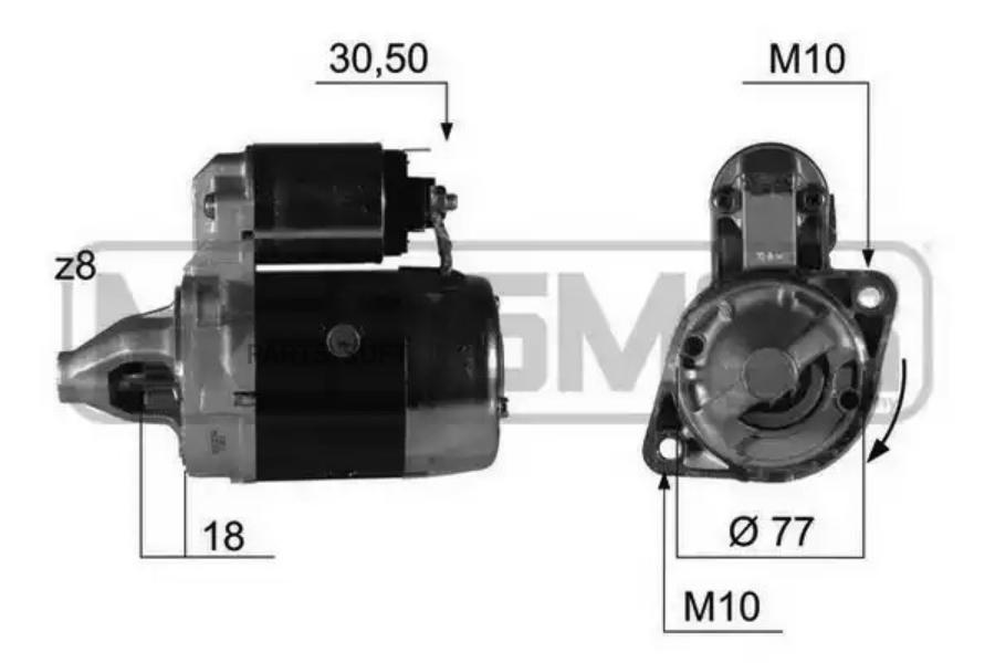 

Стартер hyundai accent/getz/elantra/excel/s coupe 0.9kw a/t