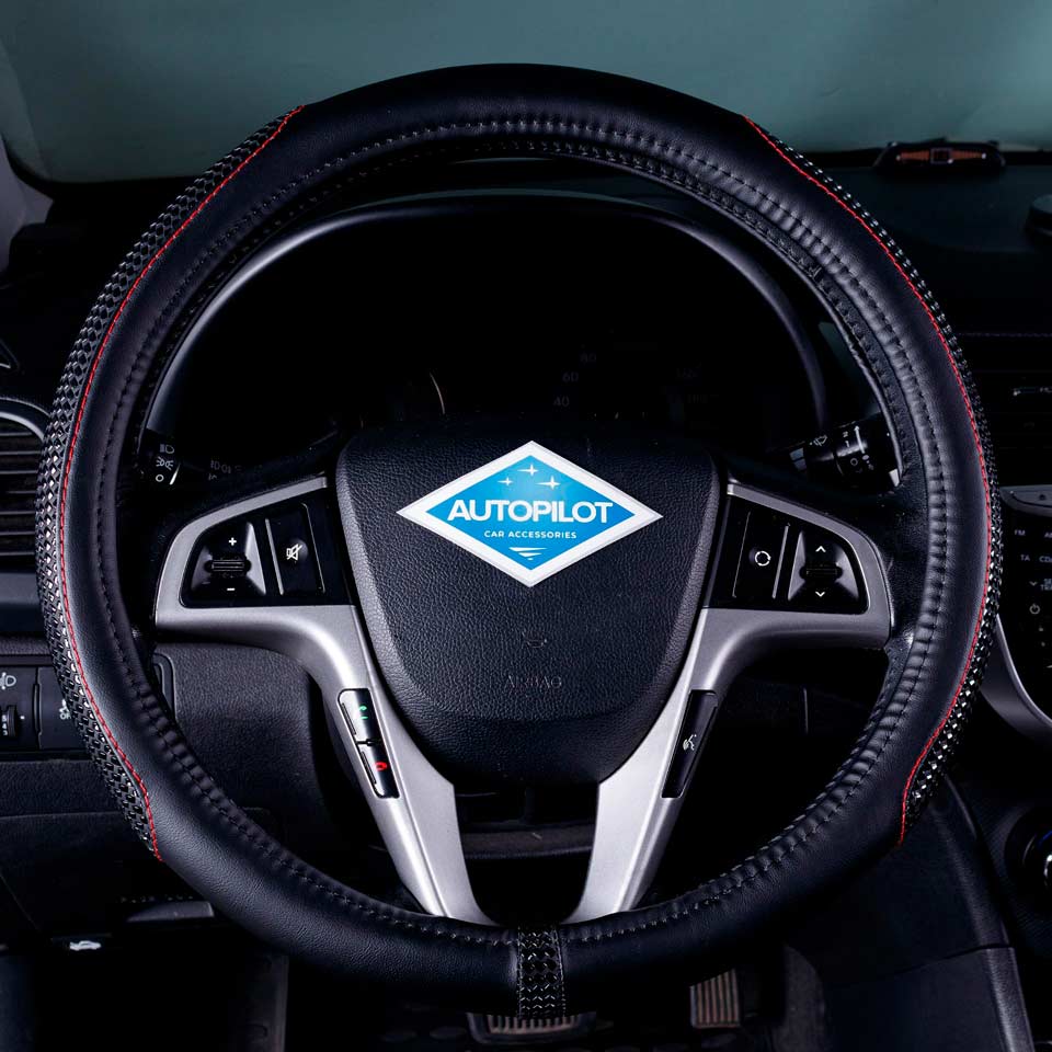 

Оплетка на руль Автопилот Toyota-3080-BLW-001021S Тойота Хайлюкс (2015-2020)/ Toyota Hilux, Черный;красный