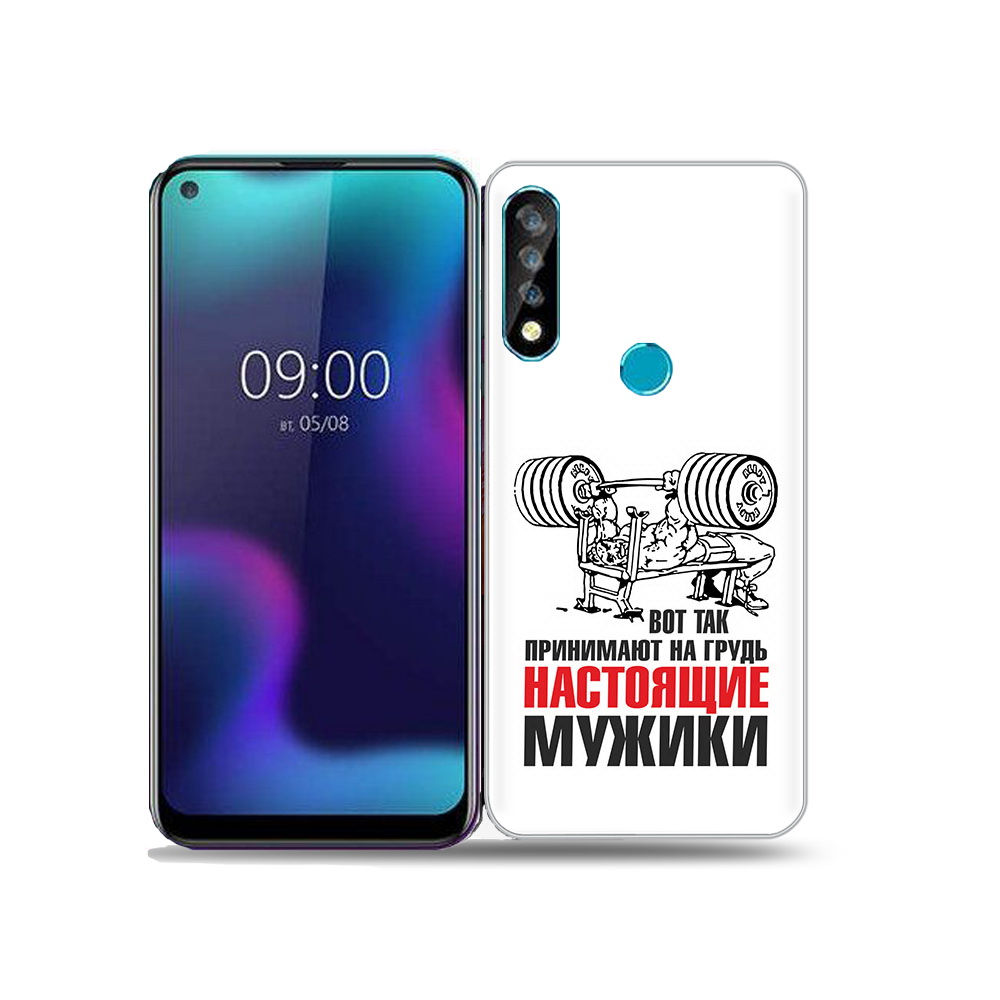 

Чехол MyPads Tocco для BQ 6424L бодибилдинг для мужиков, Прозрачный, Tocco