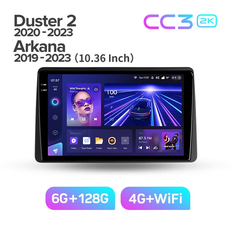 Магнитола TEYES RENAULT ARKANARENAULT DUSTER 2019 г CC3 2K 6128ГБ 4289000₽