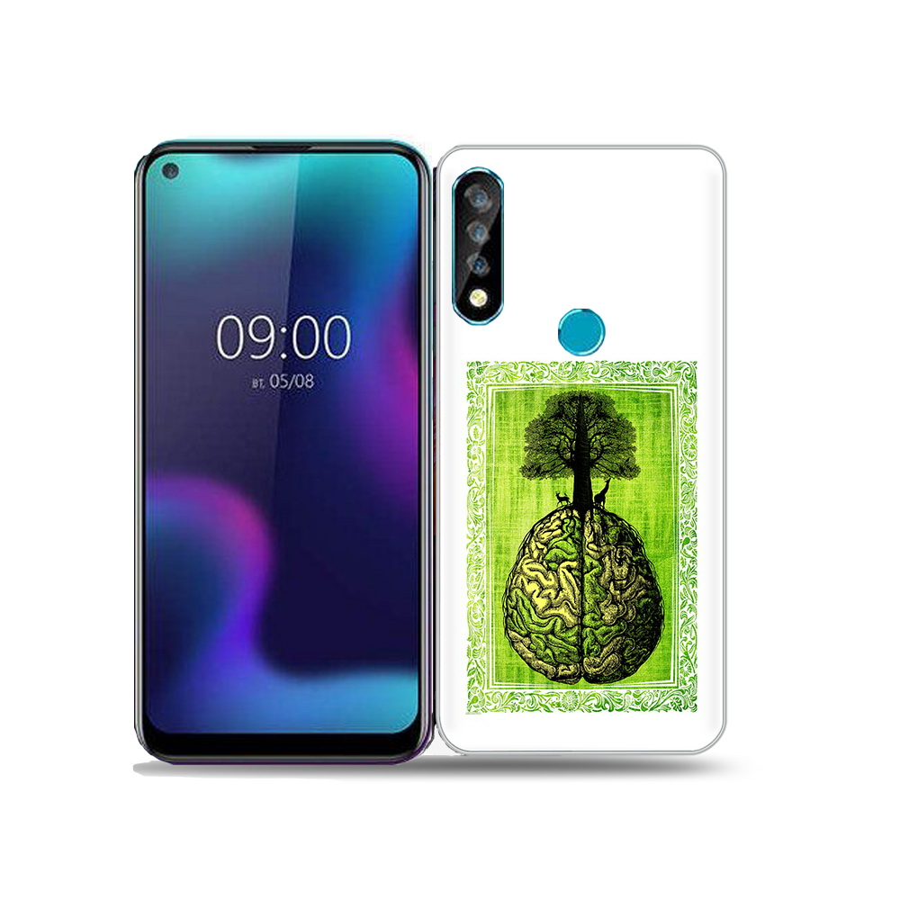 

Чехол MyPads Tocco для BQ 6424L абстракция здоровый мозг, Прозрачный, Tocco