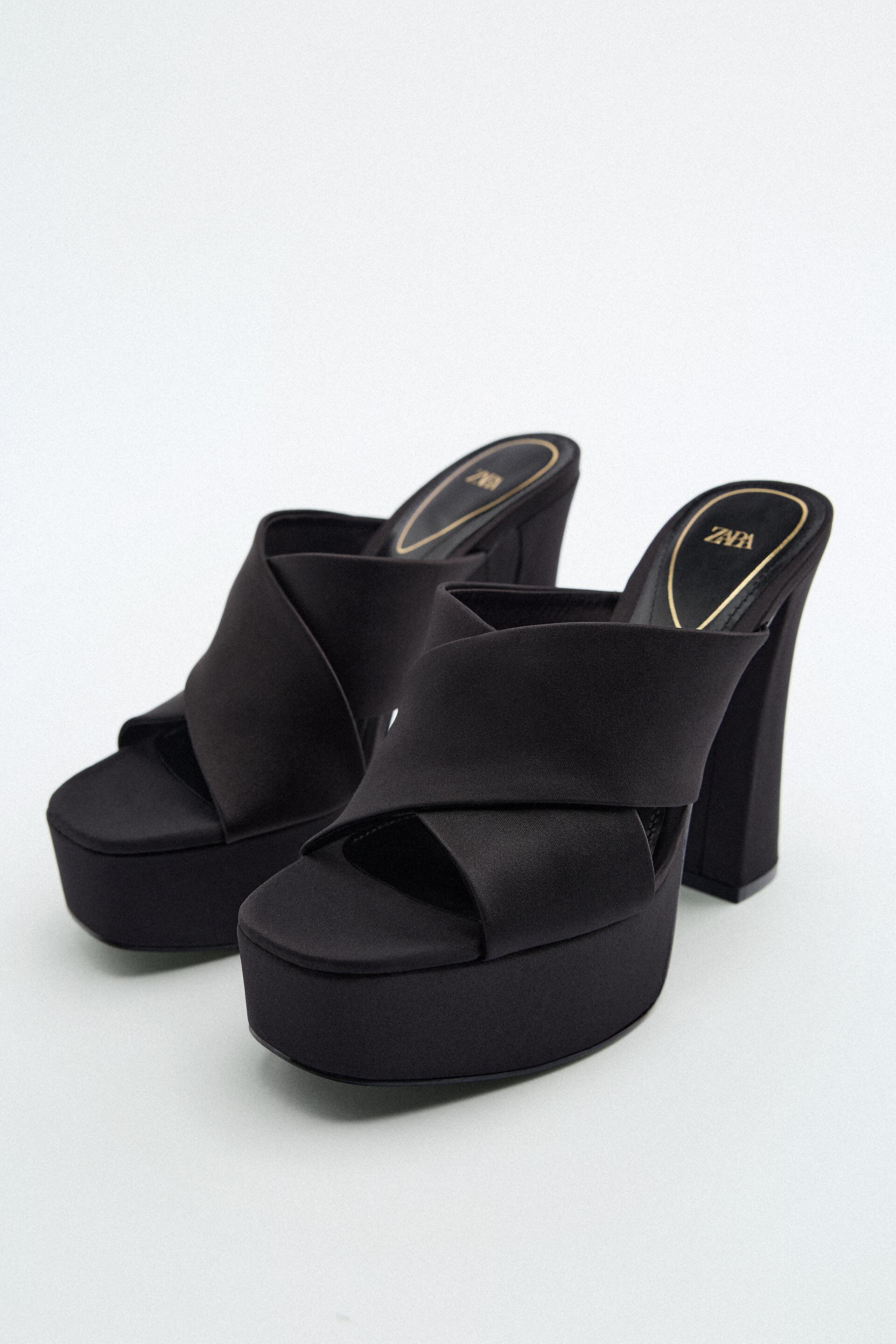 

Шлепанцы женские ZARA 177878 черные 36 RU (доставка из-за рубежа), 177878