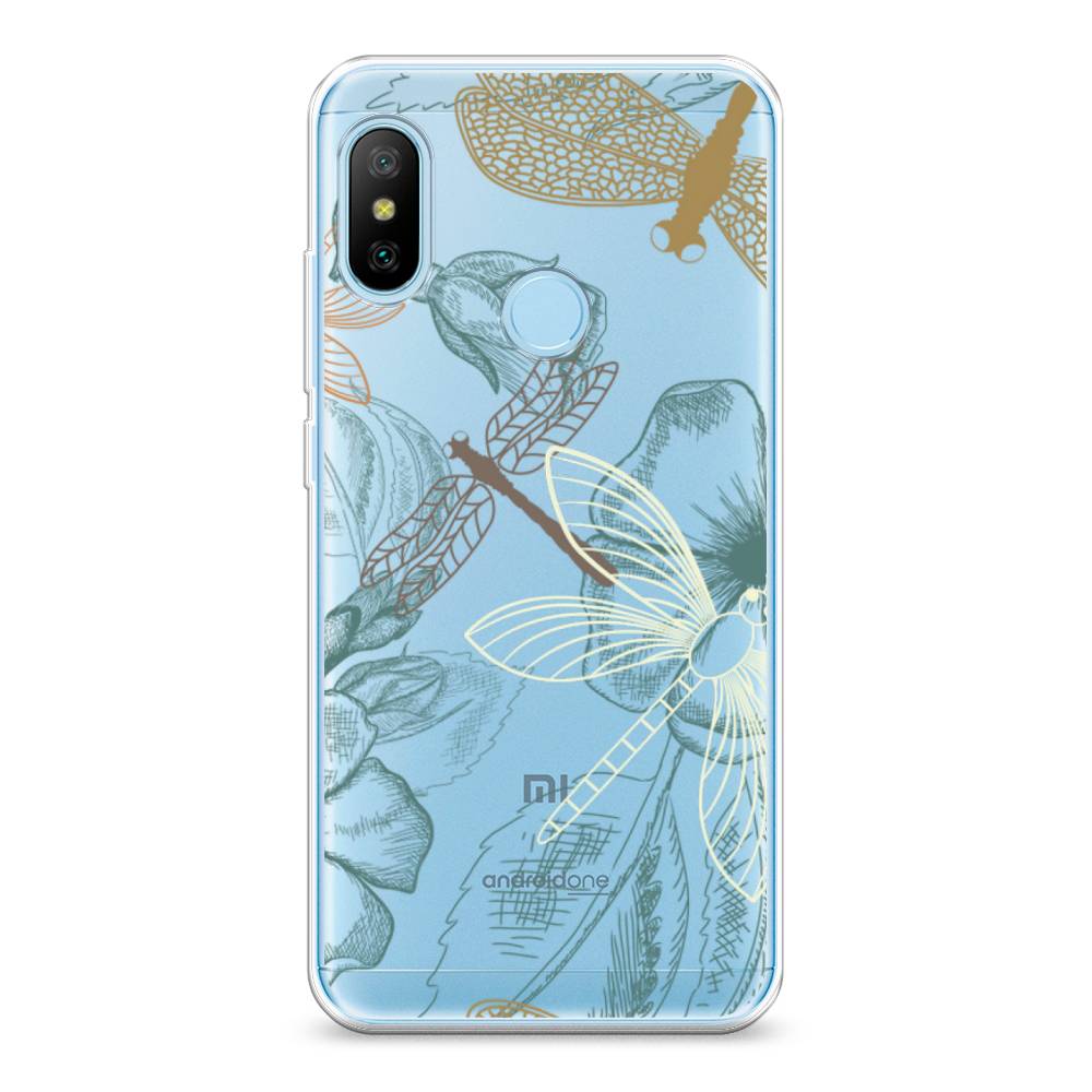 Чехол Awog на Xiaomi A2 Lite/Redmi 6 Pro Тени стрекоз