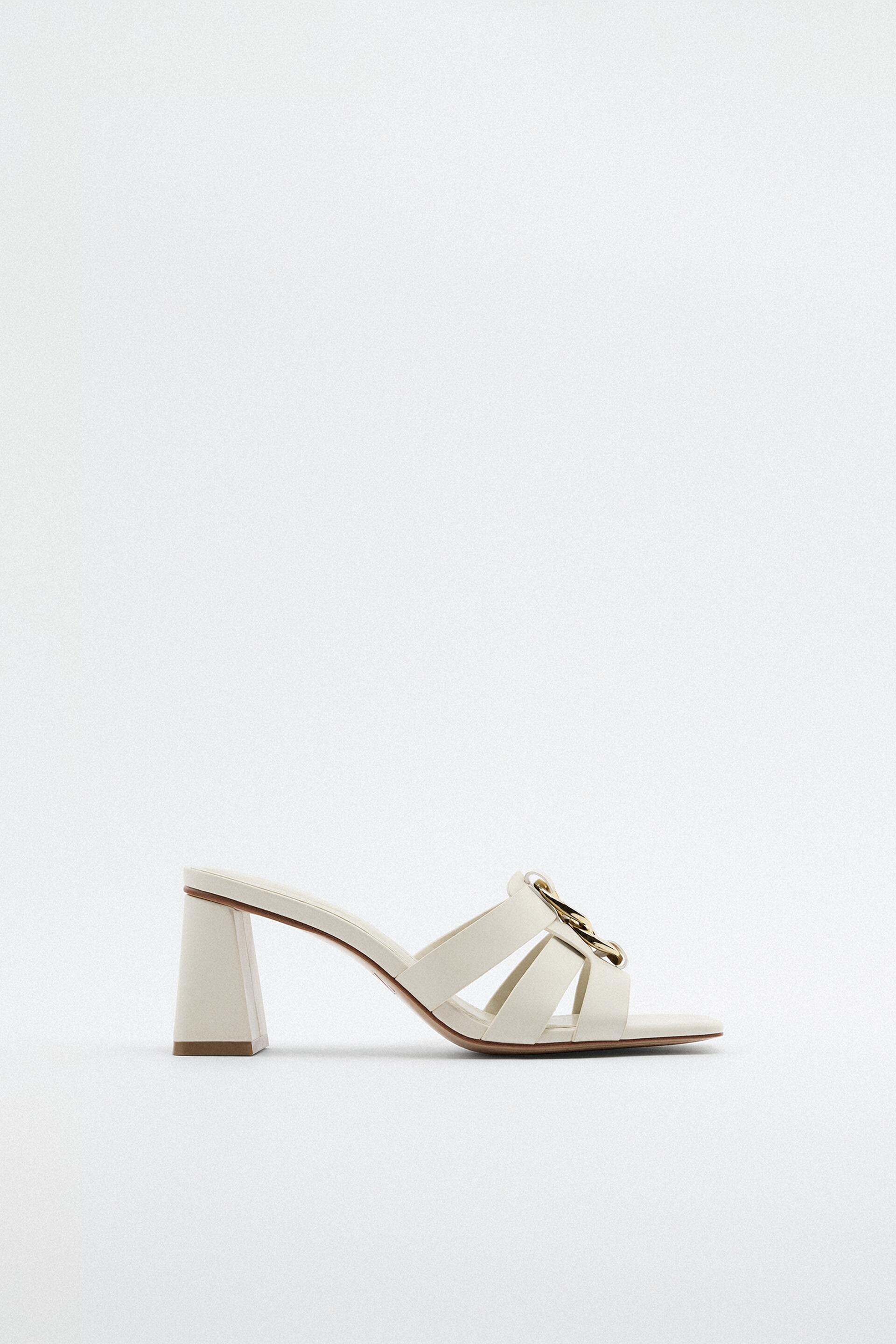 

Шлепанцы женские ZARA 177656 белые 41 RU (доставка из-за рубежа), 177656
