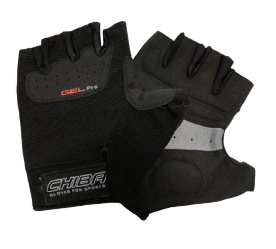 

Спортивные перчатки CHIBA Gel Pro унисекс черные 40557 XL