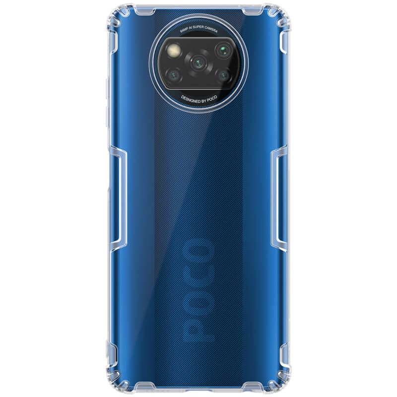 Накладка Nillkin Nature TPU Case силиконовая для Poco X3 NFC/X3 Pro прозрачная 600009692689 прозрачный