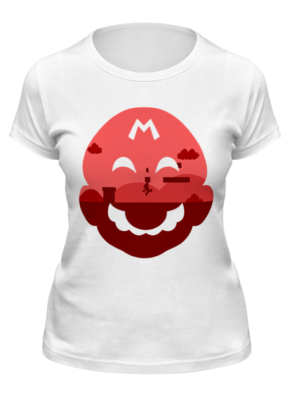 

Футболка женская Printio Марио (mario) белая XL, Белый, Марио (mario)