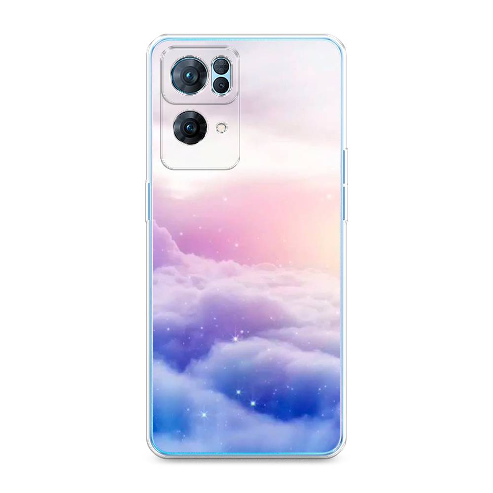 

Чехол на Oppo Reno 7 Pro "Небеса", Голубой;белый;розовый, 258250-2