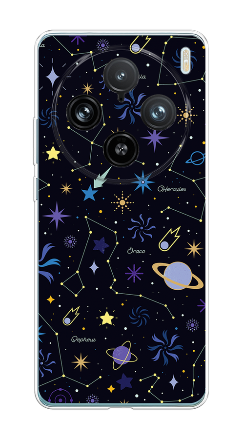 

Чехол на Vivo X100 Pro "Цветной космос", Желтый, 2611850-1