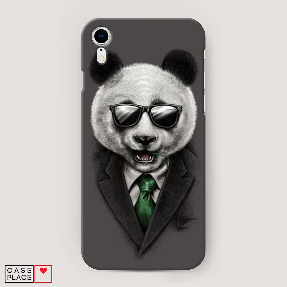 

Пластиковый чехол "Деловая панда" на Apple iPhone XR (10R), 12020-7