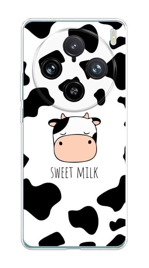 

Чехол на Vivo X100 Pro "Sweet milk", Розовый;белый;черный, 2611850-1