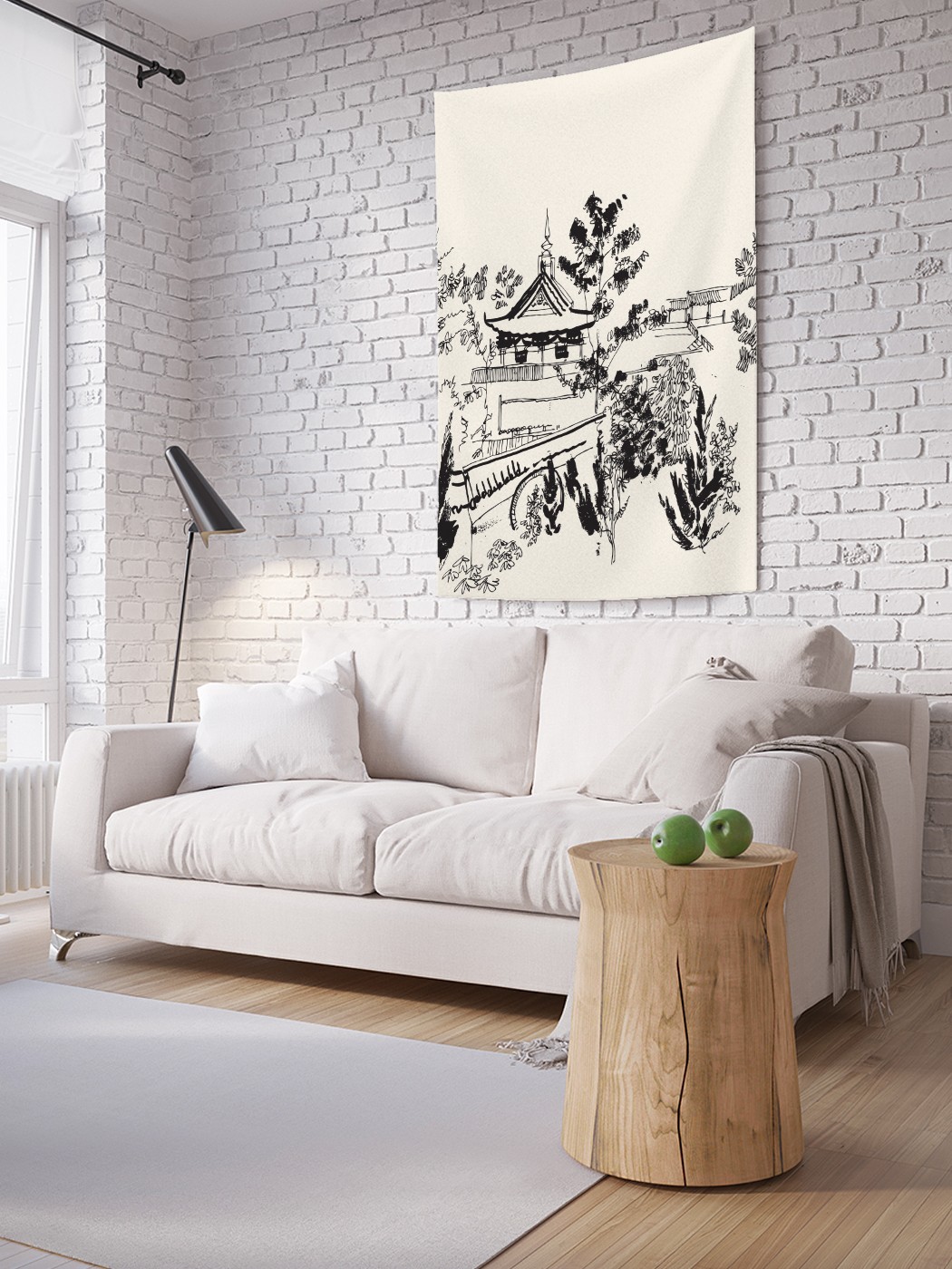 

Вертикальное фотопанно на стену JoyArty Графический Китай 150x200 см, Графический Китай