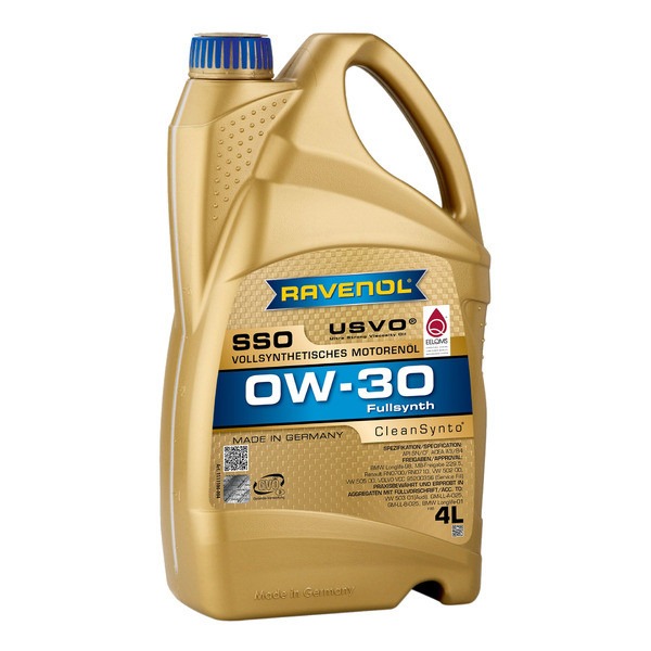 

Моторное масло Ravenol Sso Sae Super Synthetic 0W30 4л