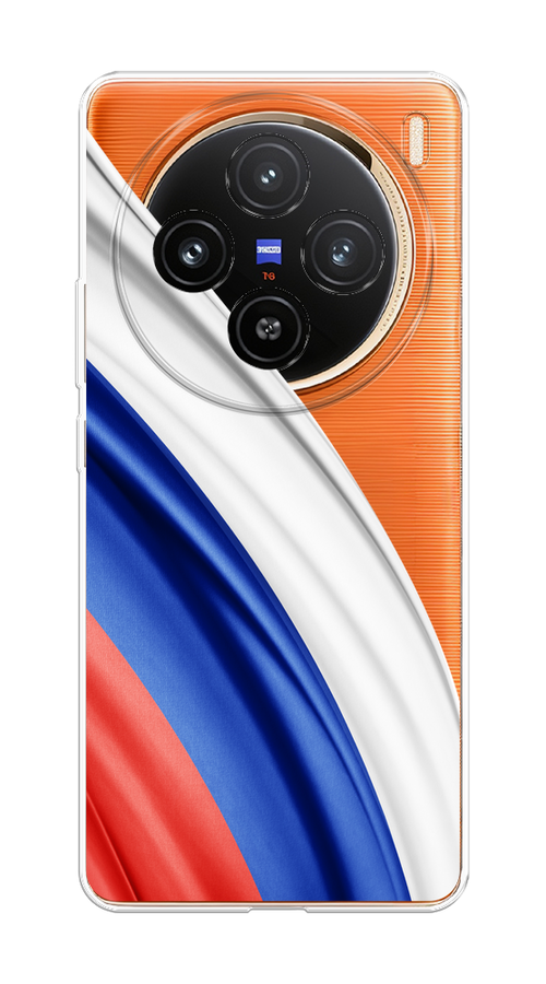 

Чехол на Vivo X100 "Флаг России уголок", Белый;синий;красный;прозрачный, 2611750-1