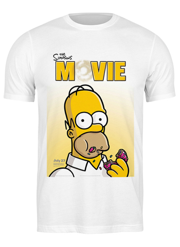 

Футболка мужская Printio Simpsons / симпсоны белая XL, Simpsons / симпсоны