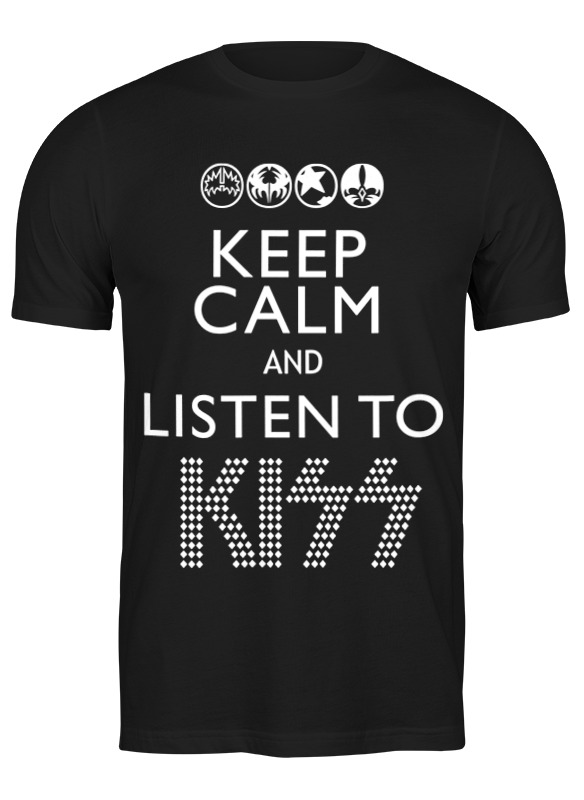 

Футболка мужская Printio Kiss (кисс) черная XL, Черный, Kiss (кисс)