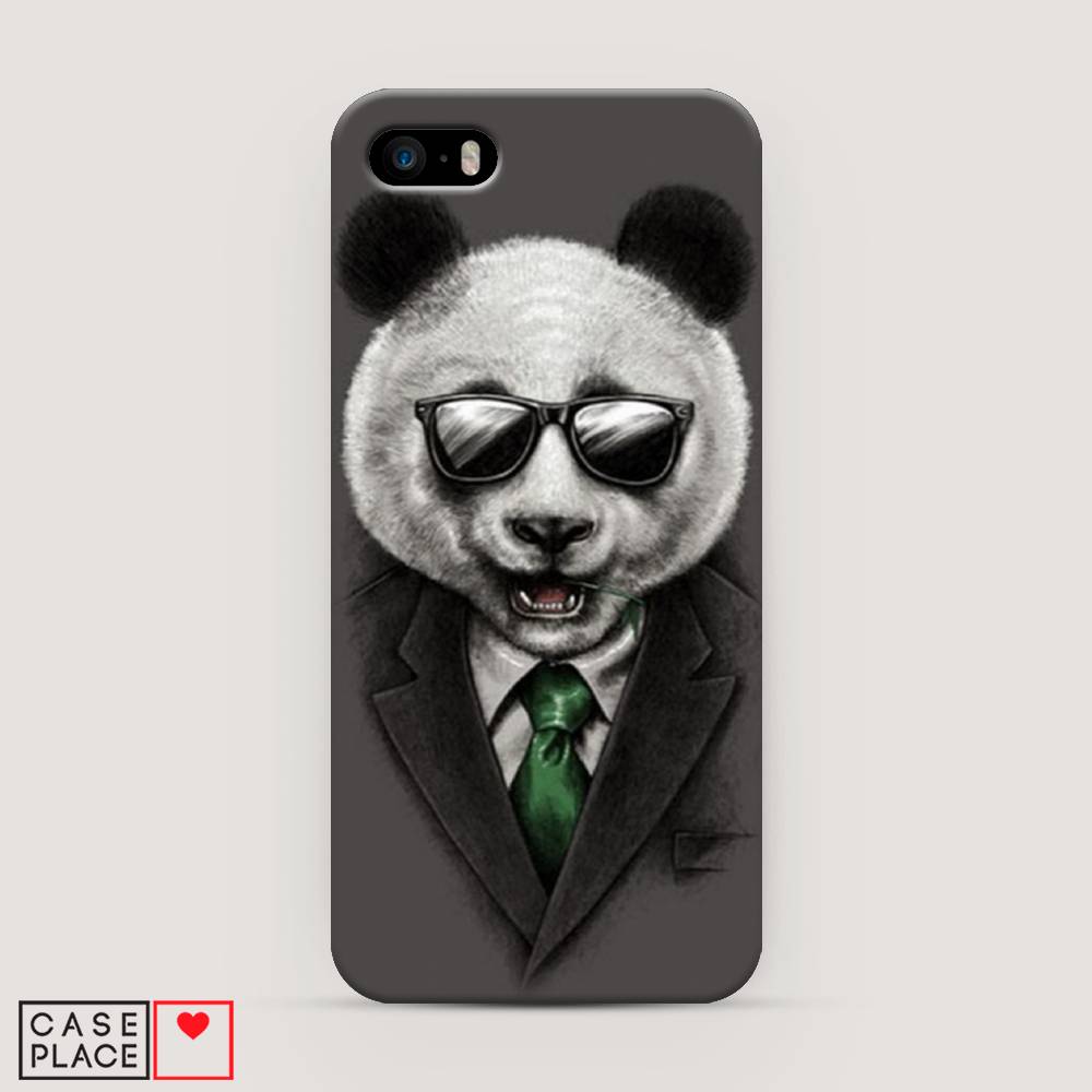 

Пластиковый чехол "Деловая панда" на Apple iPhone 5, 10320-7