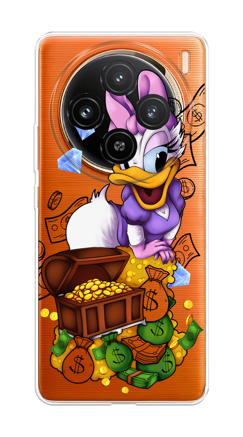 

Чехол на Vivo X100 "Rich Daisy Duck", Коричневый;белый;фиолетовый, 2611750-1