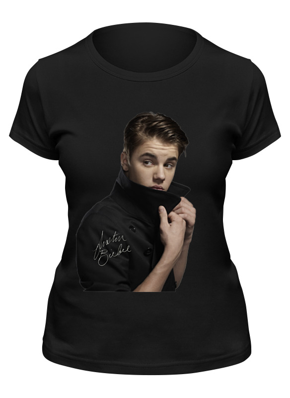 

Футболка женская Printio Justin bieber черная XL, Черный, Justin bieber