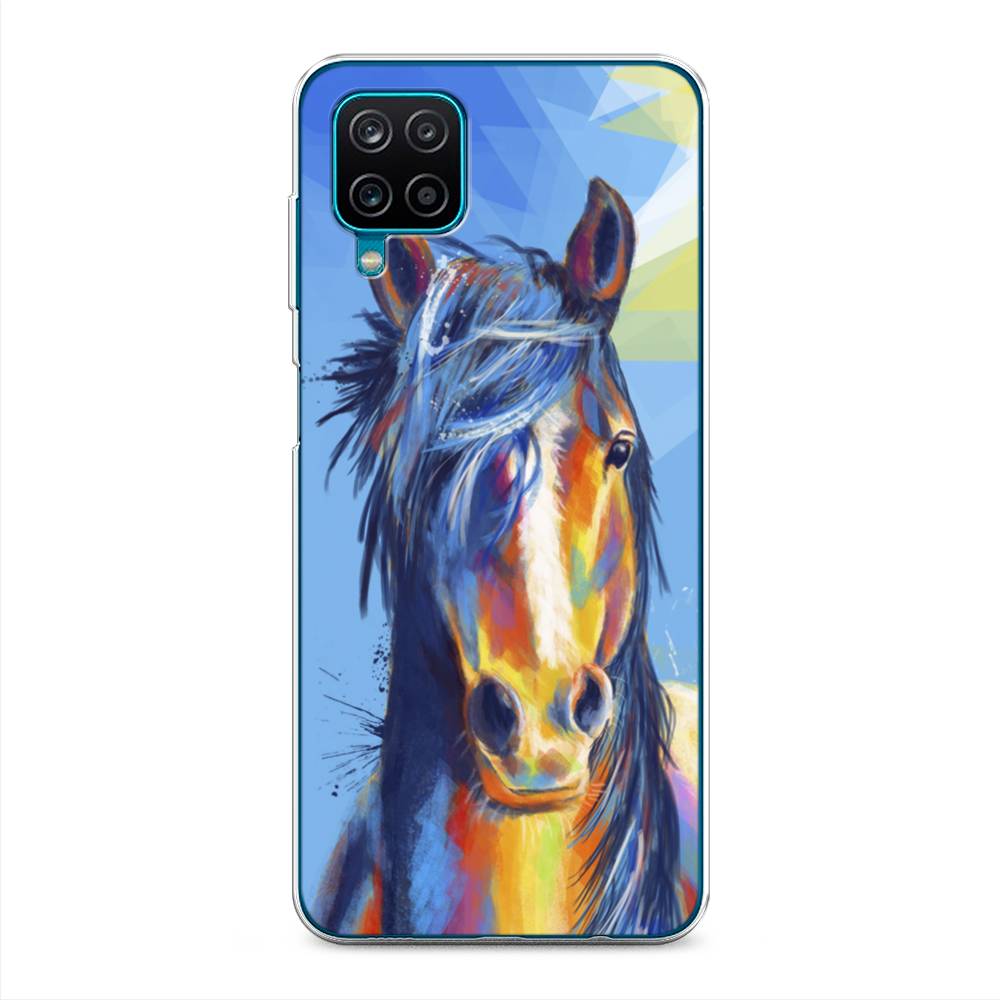 

Чехол для Samsung Galaxy A12/M12 "Лошадь арт 3", Голубой;желтый;синий, 2101650-1