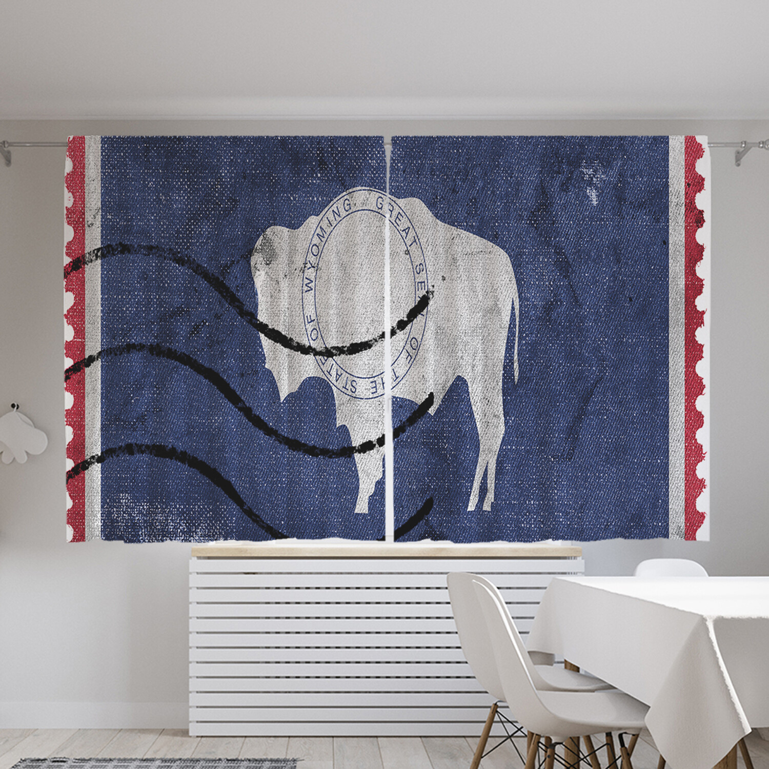 

Классические шторы JoyArty "Марка Вайоминга", серия Oxford DeLux, 2 полотна 145x180 см, Марка Вайоминга