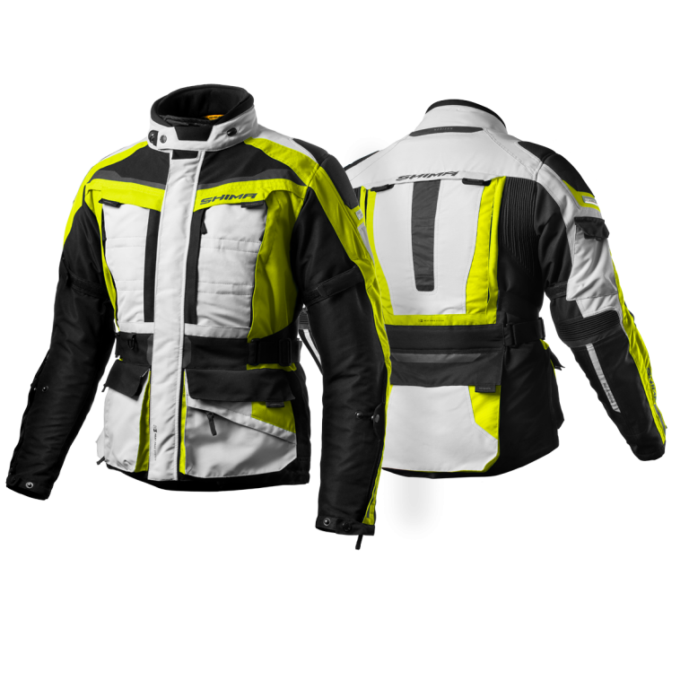 

Мотокуртка Shima Horizon, Fluo, XL, Желтый;серый;черный, Horizon
