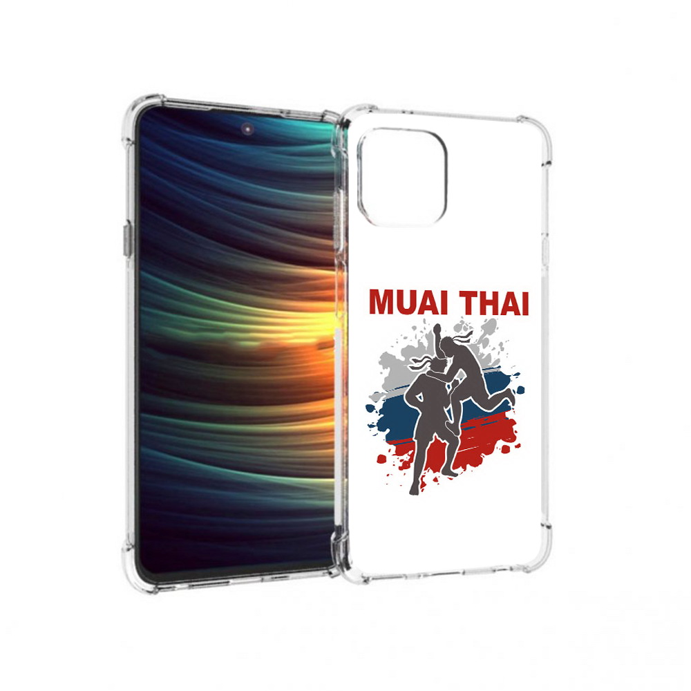 

Чехол MyPads Tocco для Motorola 20 Lite Муайтай (PT227073.348.123), Прозрачный, Tocco