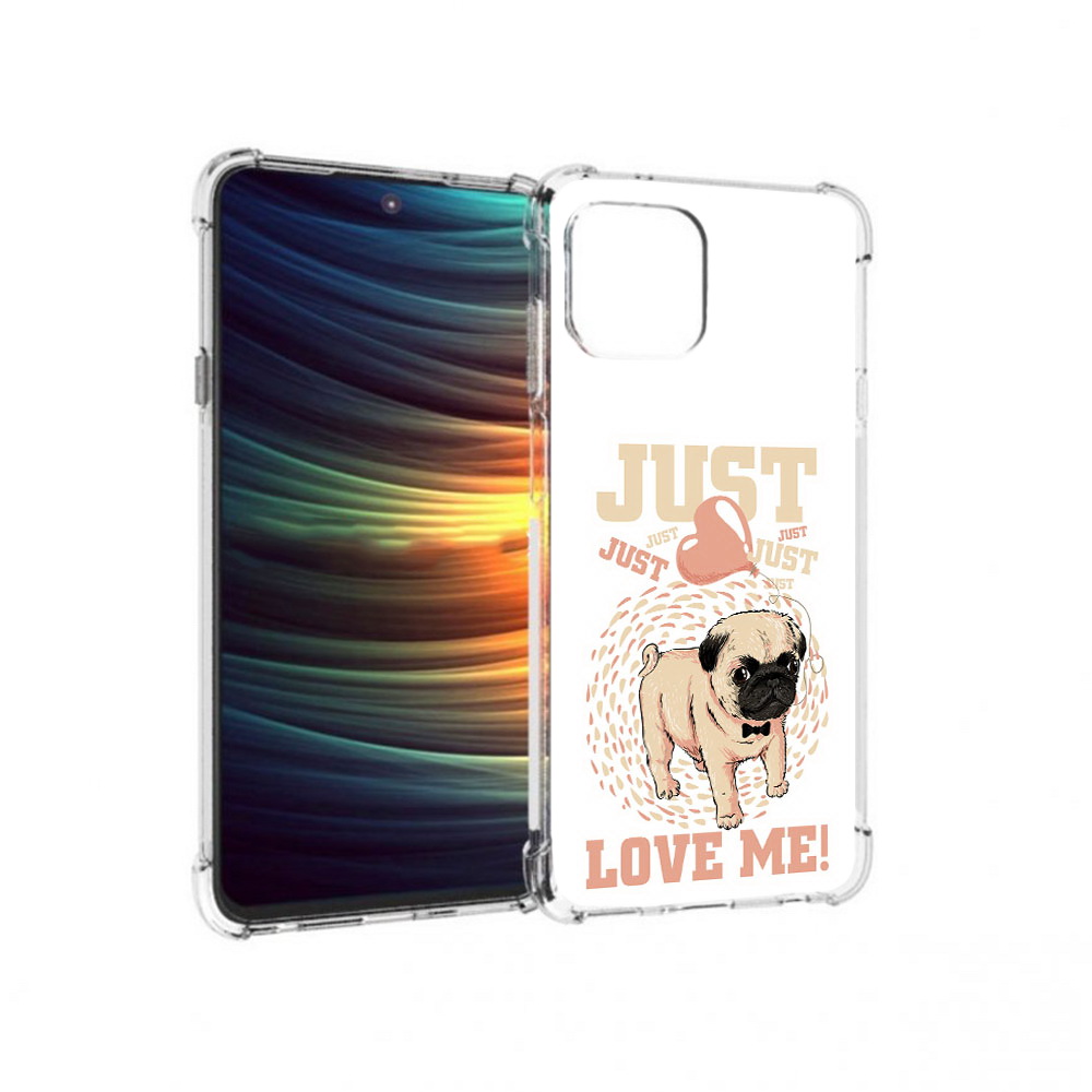 

Чехол MyPads Tocco для Motorola 20 Lite Люби меня (PT227073.348.109), Прозрачный, Tocco