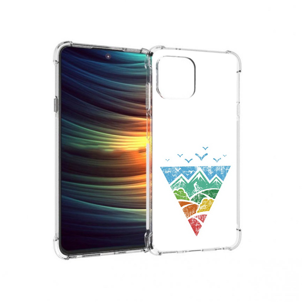 

Чехол MyPads Tocco для Motorola 20 Lite Лес земля море чайки (PT227073.348.105), Прозрачный, Tocco