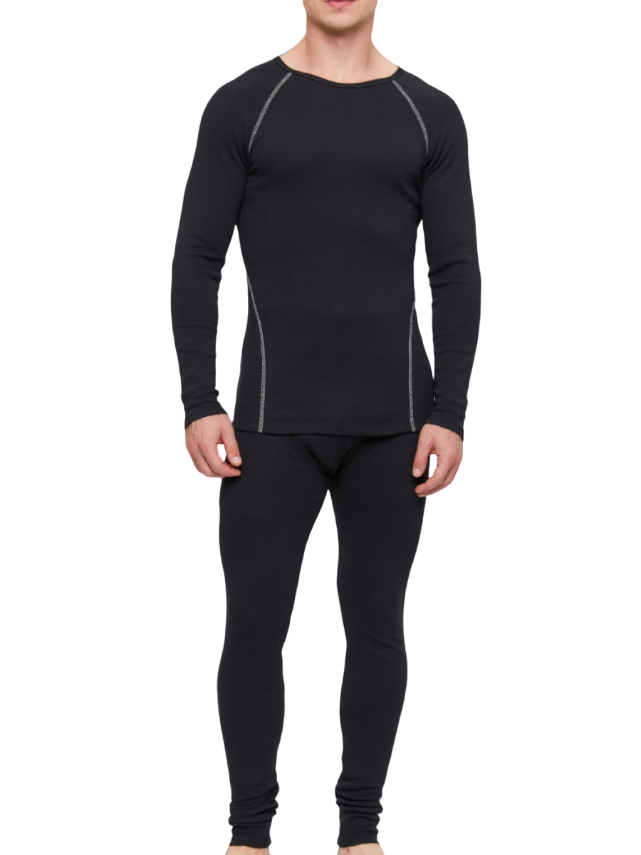 

Комплект термобелья мужского с начесом Legenda Cotton черный 2XL, 2190